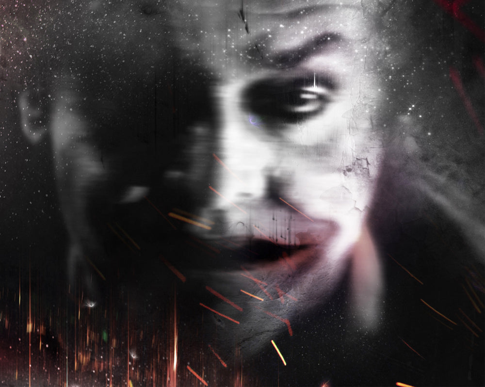The Devil On My Shoulder (The Joker) Black & White