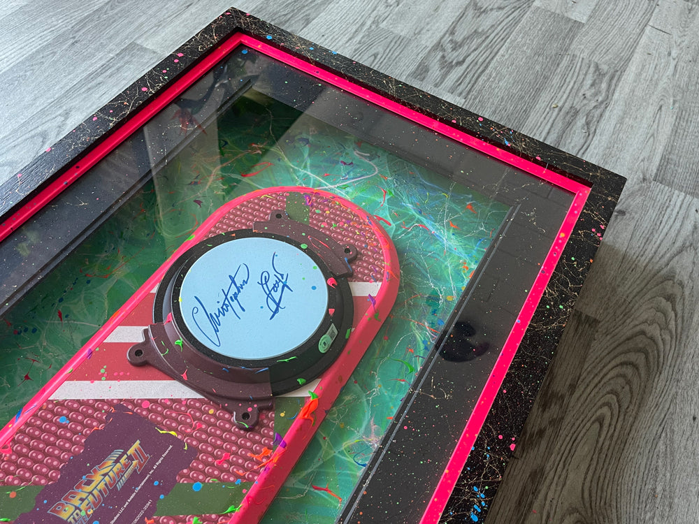 'This is Heavy!' - Michael J Fox and Christopher Lloyd signed Hoverboard (Back to the Future 2)