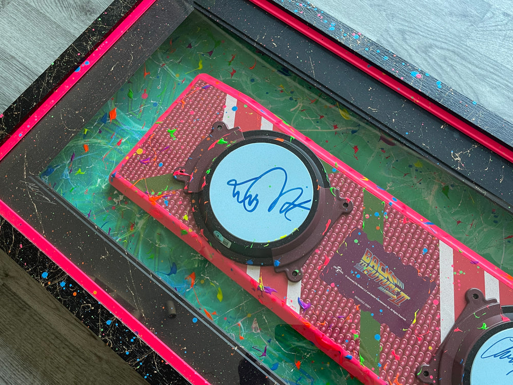 'This is Heavy!' - Michael J Fox and Christopher Lloyd signed Hoverboard (Back to the Future 2)