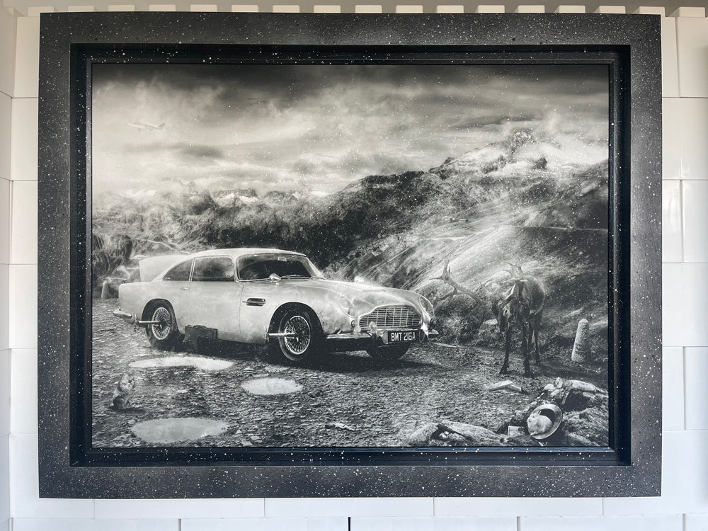 In Pursuit Of Gold (James Bond) - Canvas Limited Edition - Black & White #1AP