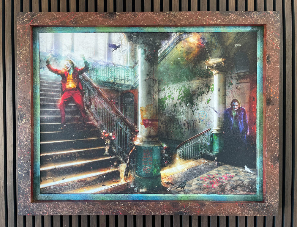 Custom Framed Smile (The Joker) - Canvas Limited Edition - #3/10