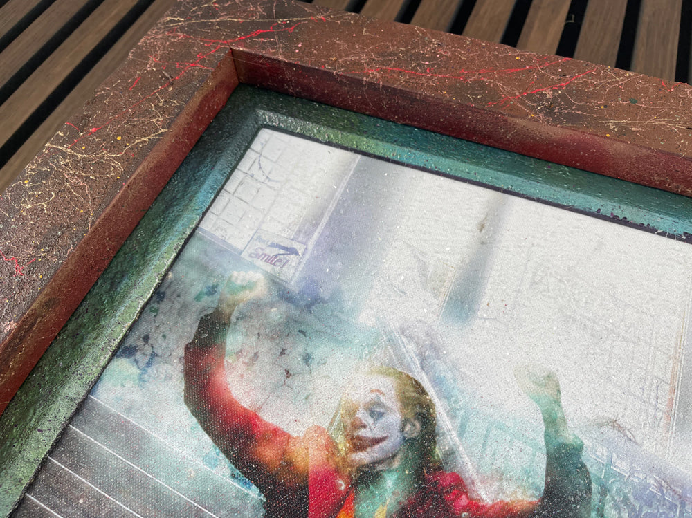 Custom Framed Smile (The Joker) - Canvas Limited Edition - #3/10